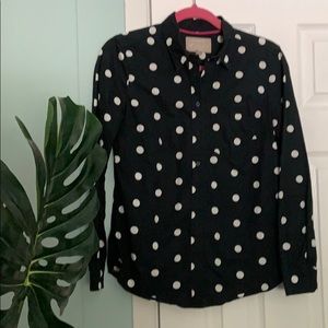 BR polka dot shirt